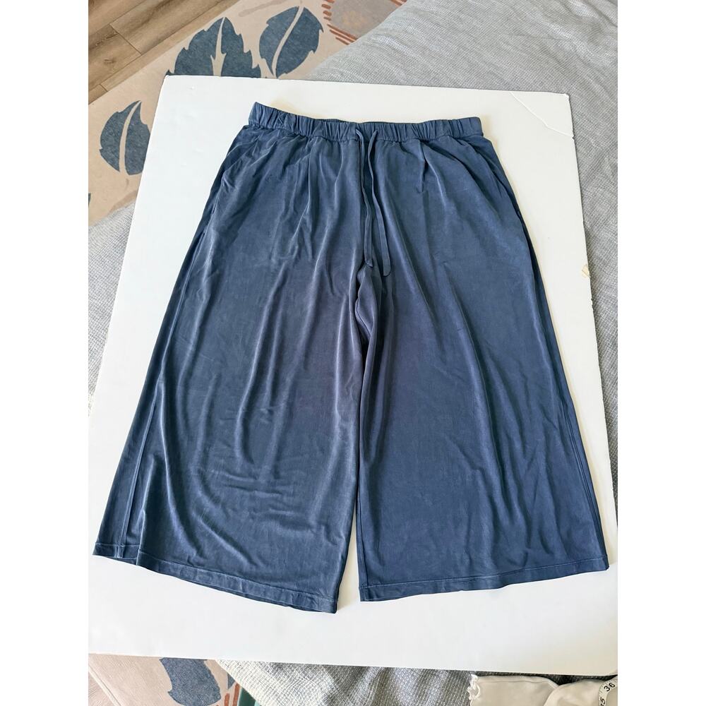Lululemon Flow In Elegance Crop Pants - Women's Blue Size 14 - Picture 3 of 10